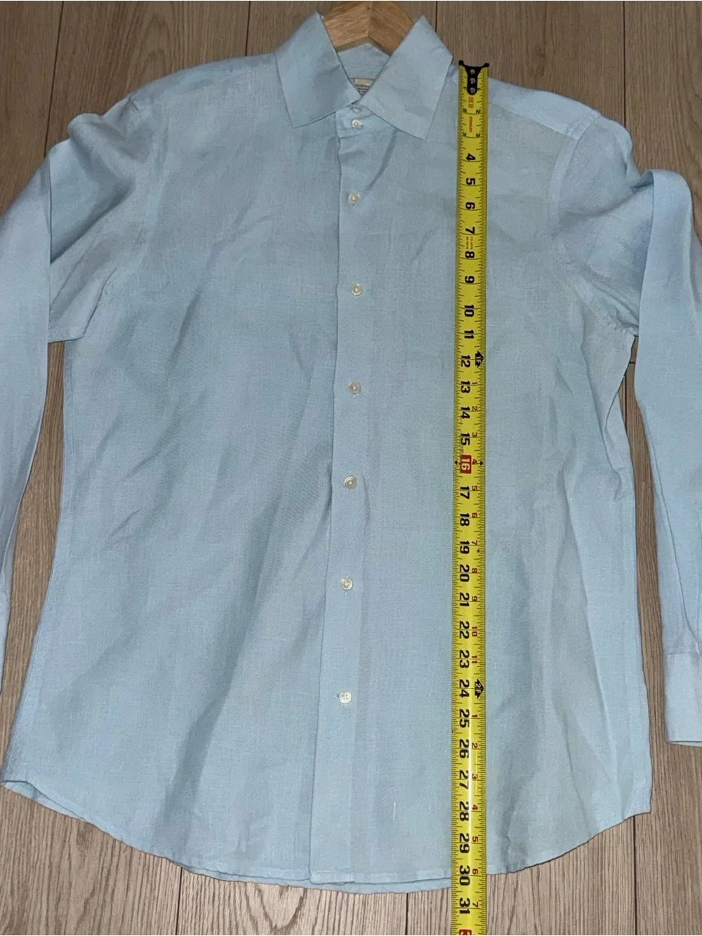 Banana Republic Pale Blue Men's Medium Standard Fit Dress Shirt
